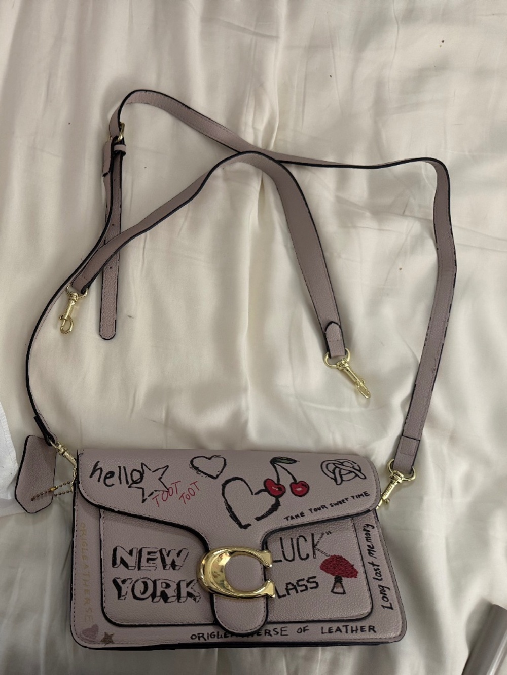 The Coach Tabby 26 Shoulder Bag in "Sketch Print" (Style CAM85)